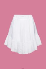 Women Esprit White Skirts light woven Skirts XF4444114 - Image 5