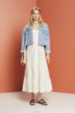 Women Esprit White Strappy maxi dress Dresses XF4444232 - Image 2