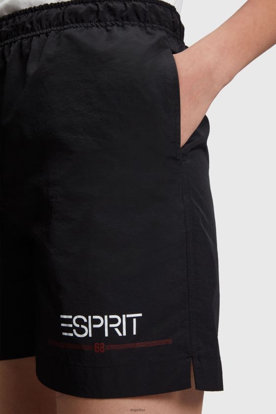 Women ESPRIT x Rest & Recreation Black Capsule Windbreaker Shorts Shorts XF4444474 - Image 3