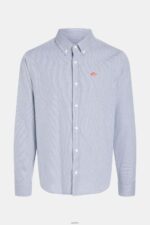 Women ESPRIT x Rest & Recreation Blue Capsule Oxford Shirt Shirts XF4444472 - Image 6