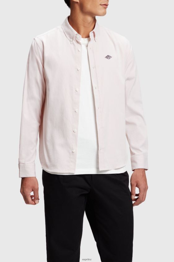 Women ESPRIT x Rest & Recreation Pink Capsule Oxford Shirt Shirts XF4444473 - Image 2