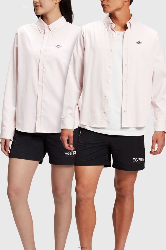 Women ESPRIT x Rest & Recreation Pink Capsule Oxford Shirt Shirts XF4444473 - Image 1