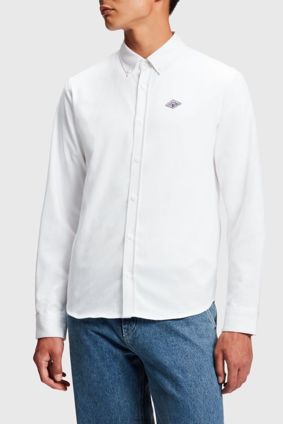 Women ESPRIT x Rest & Recreation White Capsule Oxford Shirt Shirts XF4444471 - Image 2