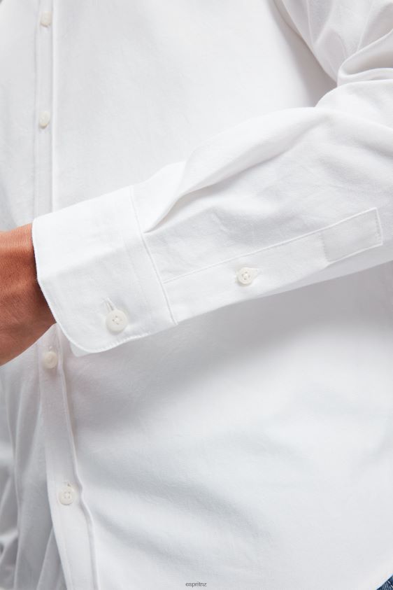Women ESPRIT x Rest & Recreation White Capsule Oxford Shirt Shirts XF4444471 - Image 5