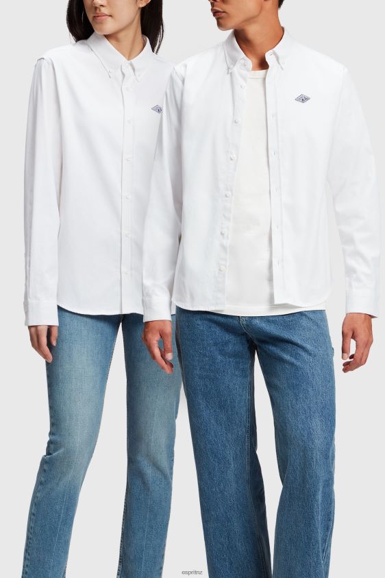 women_esprit_x_rest_recreation_white_capsule_oxford_shirt_shirts_xf4444471.jpg Women ESPRIT x Rest & Recreation White Capsule Oxford Shirt Shirts XF4444471 - Image 1