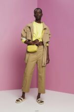 Women Esprit Yellow Cropped knot detail sweatshirt Sweatshirts & Hoodies XF4444219 - Image 2